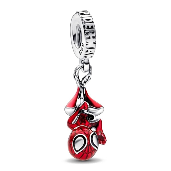 Disney 925 Sterling Silver Spider Super Man Charm Bead Fit Original Pandora Diy Marvel Armband Kvinnors Hängande Smycken Gi Gi Gi Gis Stylningar Tran-Blue