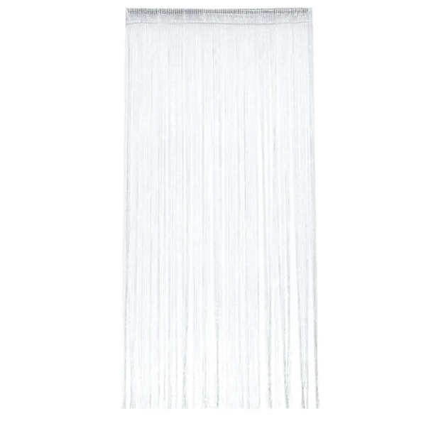 Klar Lagrad Silver Linje Sträng Gardin Mode Valance Vardagsrum Divider Bröllop Diy Hem Dekorationhot Sälj WHITE W100 x H200 cm