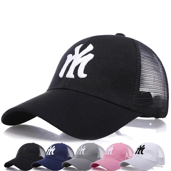 Baseball-lippis miehille Puuvilla Snapback Hip Hop -hatut naisille Miehet Golf Aurinkosuoja Pojat Tytöt Streetwear Pyöräily Da. Trucker-hattu D Black