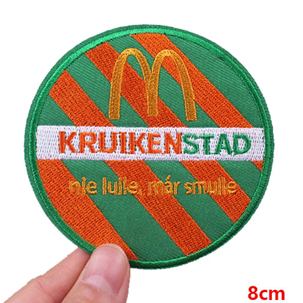 Nederländsk Kruikenstad Karneval Emblem Broderade Lappar För Kläder DIY Stryk På Lappar För Kläder Festliga Gåvor Märken PE11300CT