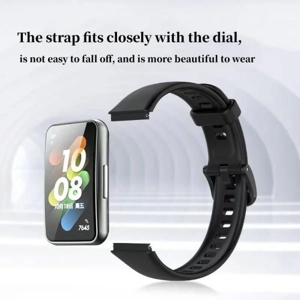Ersättningsrem för Huawei Band 7 Mjukt silikon klockband Smart Watch Tillbehör Armband Armband för Huawei Band 7 Correa 03 For Huawei Band 7