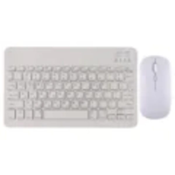 Bluetooth Trådlös Ryska Spanska Koreanska Tangentbordsmus För Ipad Xiaomi Mipad Samsung Huawei Matep Add Tablet Bärbar Dator Ios Androidname White Korean