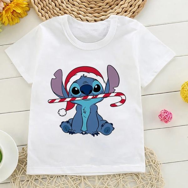 Kawaii 90-tal Lilo Stitch Rolig tecknad T-shirt Barn Barn Stitch Söt Manga T-shirt Y2k Grafisk T-shirt Tjej Pojke Topp Tees 3263 6T(XXL)