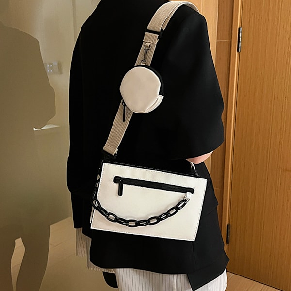 Enkelt Kuvert Paket 2023 Sommar Nya Personlig Handväska Casual Mode Trendy Axel Väska Personaliserad Messenger Bag Personaliserad Messenger Grey