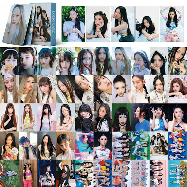 55PCS/sæt KPOP ting NewJeans Get Up Ny Album Girl Group Fotocards Foto Kort Høj Kvalitet HD Postkort Fans Samling Gave N-12