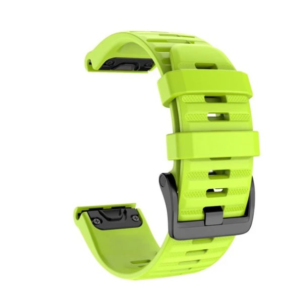 26 22 20MM silikonarmband för watch för Garmin Fenix ​​6X 6 6S Pro 7X 7 Easyfit Armband Fenix ​​5 5X 5S Plus Smartwatch Armband Green 22mm Fenix 5 5 Plus