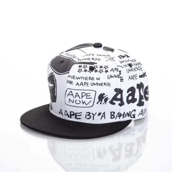 Mode Män Dam Justerbar Baseball Broderade Bokstäver Hip Hop Kepsar Solhatt Unisex Snapback Hat Cap Pa-White Adjustable