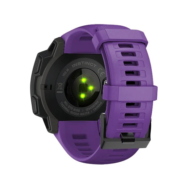 Rem för Garmin Instinct klockband Sport Silikonbyte Armband färg armband Snabbkoppling och borttagningstillbehör Purple