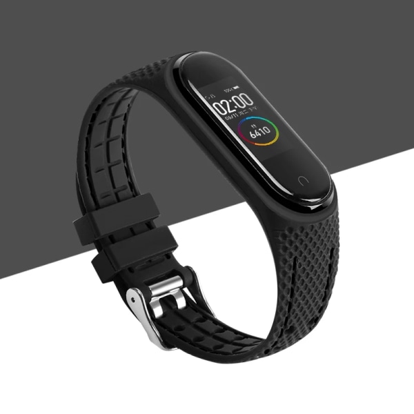 Rem för Mi band 7 6 5 Armband Sportbälte Silikonbyte Smartwatch armband klockarmband för Xiaomi mi band 3 4 5 6 band green-A For mi band 5 6