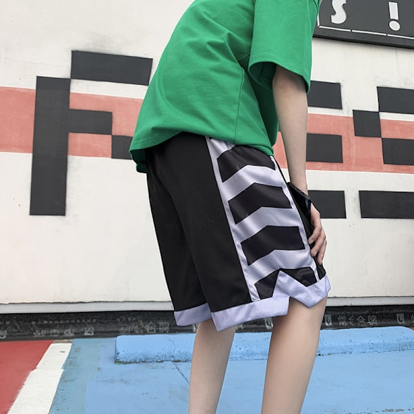 Mænds Sport Shorts Sommer Amerikanske Tynde Basketball Shorts Casual Femte Bukser Trendy Løs Mode Mærke Store Trunks Pink L