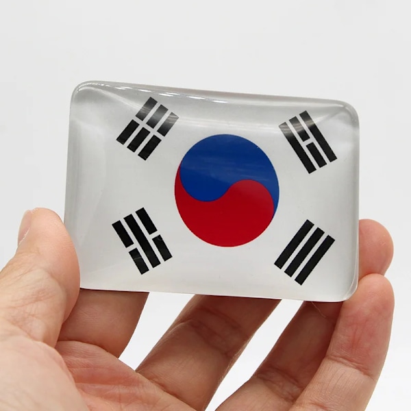 3D magnetisk kylskåp Myanmar turism souvenir i chonglimen Sydkorea nationalflagga magnet kylskåpsmagneter samling gåvor Flag   Korea