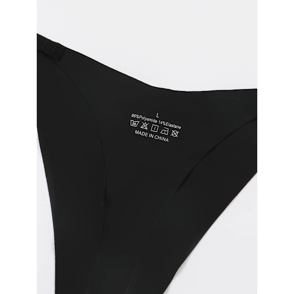 Varsbaby Cheeky G-streng Undertøj Med Jeg Elsker Min Kæreste Trykbukser Til Kvinder Legefulde Thong Seamless T-Back Bikini Ryg Black M