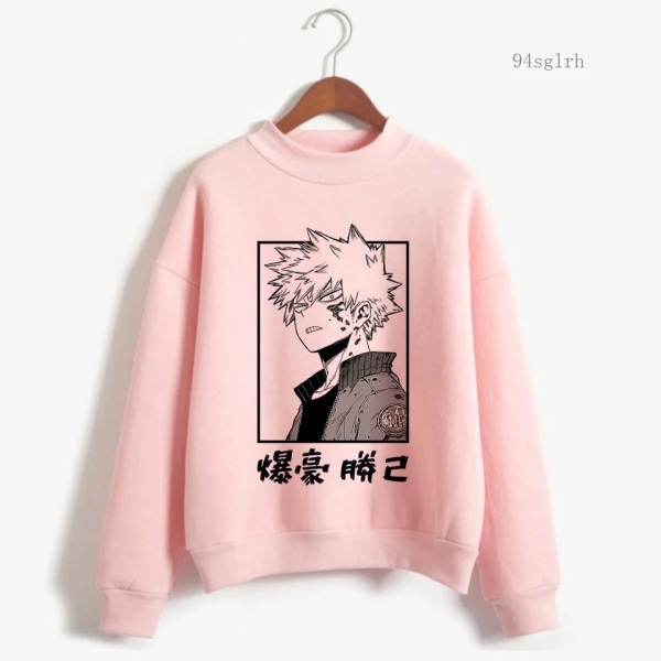 My Hero Academia Anime Hoodies Herr Boku No Hero Academia Casual Sweatshirt Harajuku Lös Hip Hop Streetwear Unisex Toppar Man 10309 XL