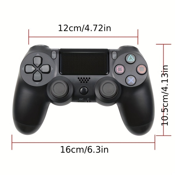 Trådlös Gamepad för PS4-kontroller Passar för PS4/Slim/ Pro -konsol för PS4 PC Joystick Red