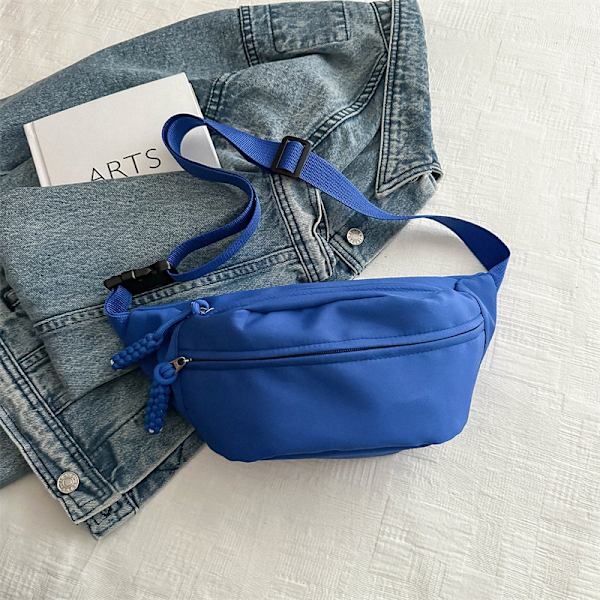 Sommar Casual Candy Färg Axel Dumpling Väska 2024 Ny Trend Neutral Daily Chest Bag Estetisk Mode Crossbody Väskan Green