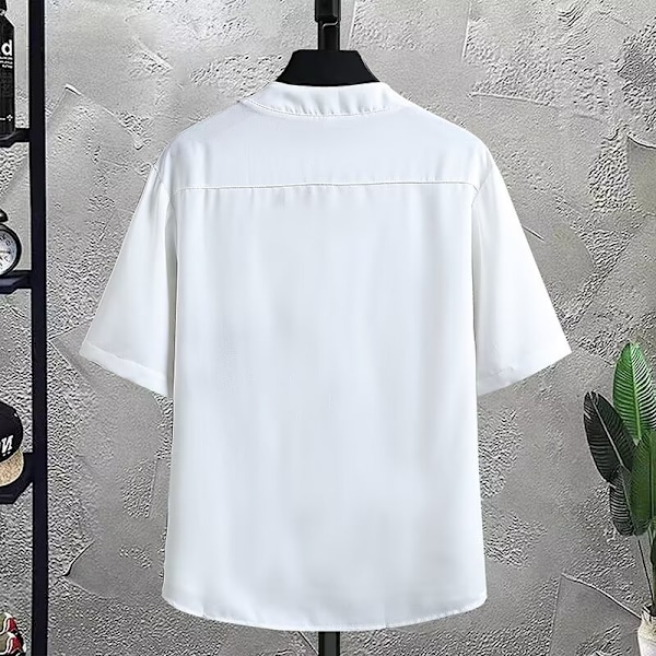 Trendikäs Varumärke Ny Kinesisk Stil Kortärmad T-Shirt Herr Sommar 2024 Ny Lös Casual Halv Ärmar T Tröja Herr T-Shirt Trend Blue 5L