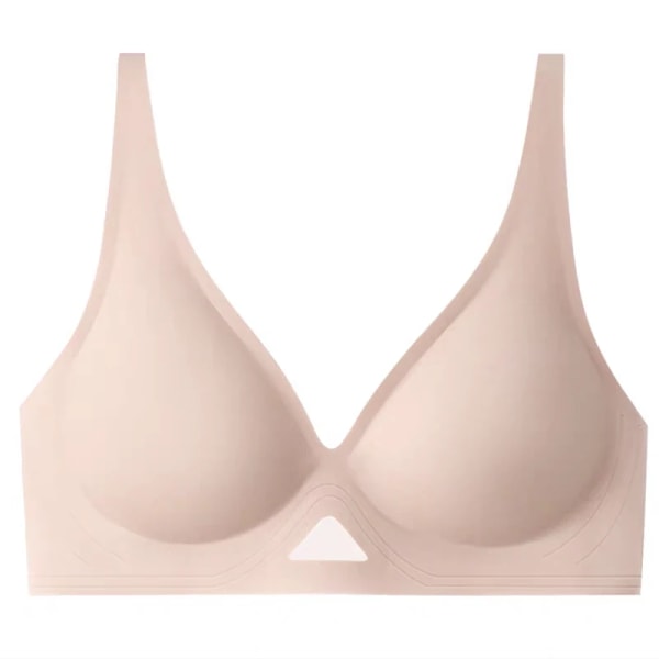 Sexiga sömlösa behåar för kvinnor trådfri behå bysthållare Push Up Bralette Kvinnliga Underkläder Kvinna Mjuka underkläder Intimates Sovkläder Style 2 Apricot 36(80)