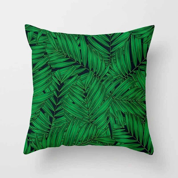 Trooppinen Lehti Kaktus Monstera Tyynynpäällinen 45*45Cm Polyesteri Heitä Tyynyt Sohva Koti Sisustus Dekoraatio Koristeellinen Tyyny Kenttä 2BZ-40506-156 45x45cm