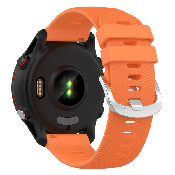 Smart Watch Band Armband För Garmin Forerunner 255 255S 645 245 Venu 2 Plus 2s SQ Vivoactive 4 4S 3 Silikonarmband Armband Orange 18mm