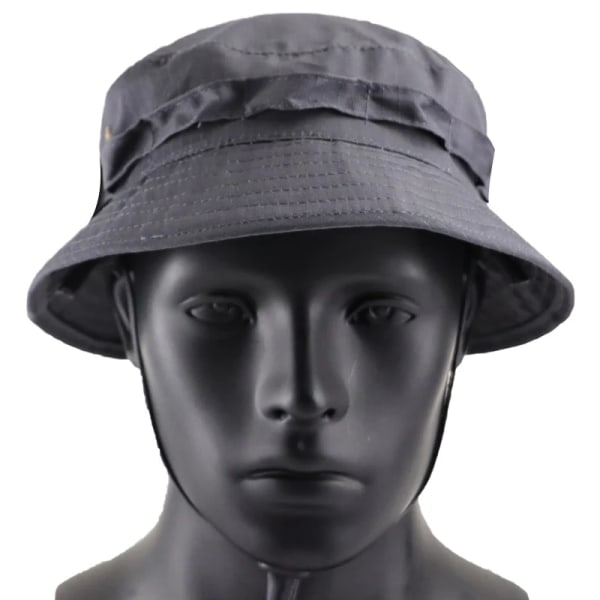 Män & Kvinnor Topp Camo Sommar Militär Taktiska Boonie Hattar KamouflageResa Bucket Hat Jakt Fiske Justerbar Jungle Bush Cap leaf black 60