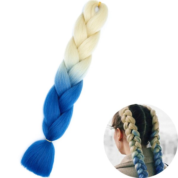 24&Quot; Syntetiska Yaki Flätar Hår Kanekalon Ombre Flätande Hår Jumbo Braid Hår Extension För Kvinnor Hundratals Färger Diy Hår ZITONG-B49 24inches