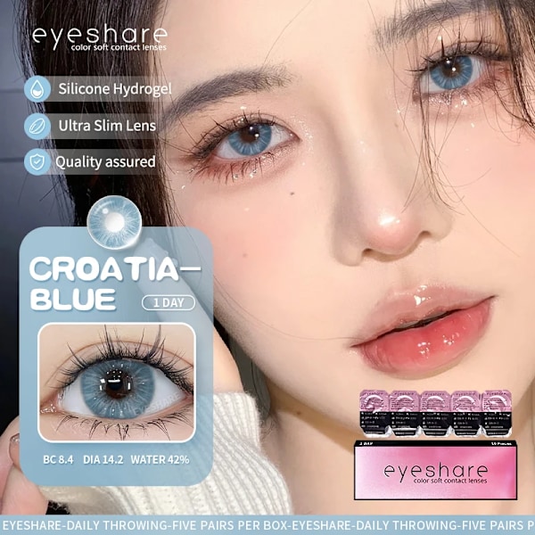 Eyeshare 10 Pcs/ 5Par CROATIA-GREEN