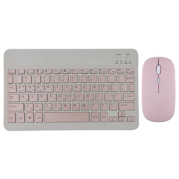 Bluetooth Trådlös Ryska Spanska Koreanska Tangentbordsmus För Ipad Xiaomi Mipad Samsung Huawei Matep Add Tablet Bärbar Dator Ios Androidname White Spanish