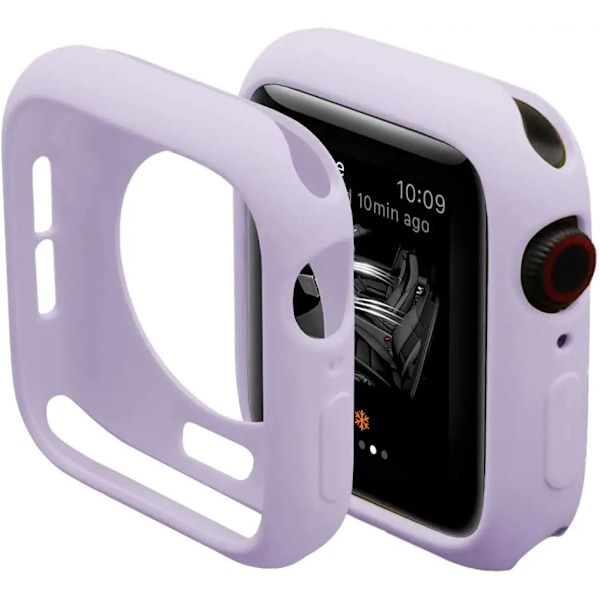 Mjuk Silikon Case För Apple Watch Ultra 49Mm 9 8 7 45Mm 41Mm Skyddsskydd För Iver Serie 6 5 4 3 Se 44M M 40Mm 42Mm 38Mm Purple Series 456 SE 44mm