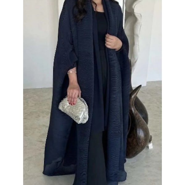 Lanmrem 2024 Vår Ny Trench Rock Kvinnor Mode Loose Solid Färg Pleated Bält Samlade Midja Kvinnlig Windbred 32C7021 Black One Size