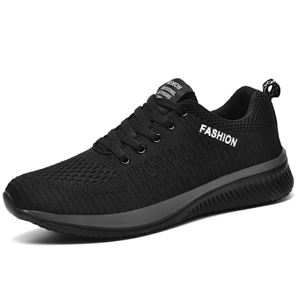 Mænd Løbesko 2024 Komfortable Sportsko Mænd Trend Letvægtssko Mænd Sneakers Åndbar Zapatillas Black Gray 45