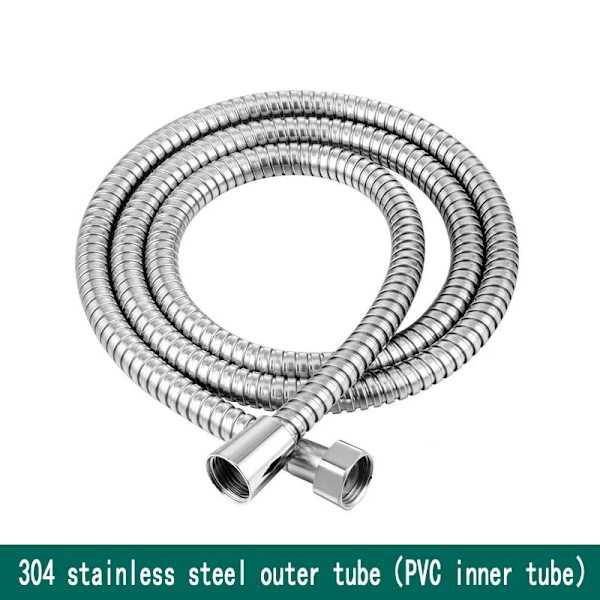 Mzd Rostfritt Stål Dusch Vattenslang Förlängning Vvsrör Dragning Rör Handhållet Huvud Flexibel Vvs Anti Universale 1.5m shower pipe