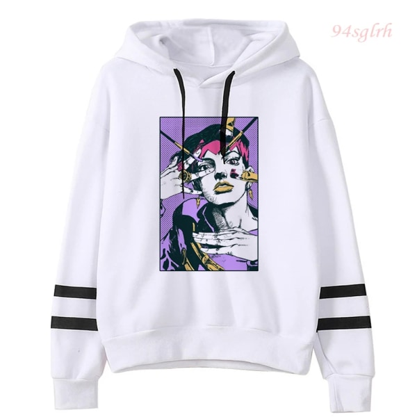 JOJO Bizarre Adventure Japansk Anime Hoodie Unisex Jojo Kawaii Manga Graphic Oversized Sweatshirt Harajuku Fashion Streetwear 100 XL