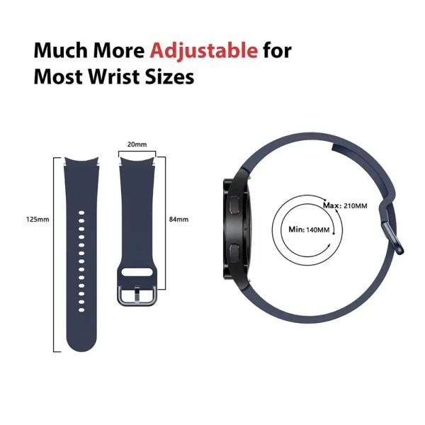 Case+originalrem för Samsung Galaxy Watch 6 5 40mm 44mm Sportarmband Watchband galaxy watch 6 classic 47mm 43mm 5 pro 45mm 1 Watch 6 47mm