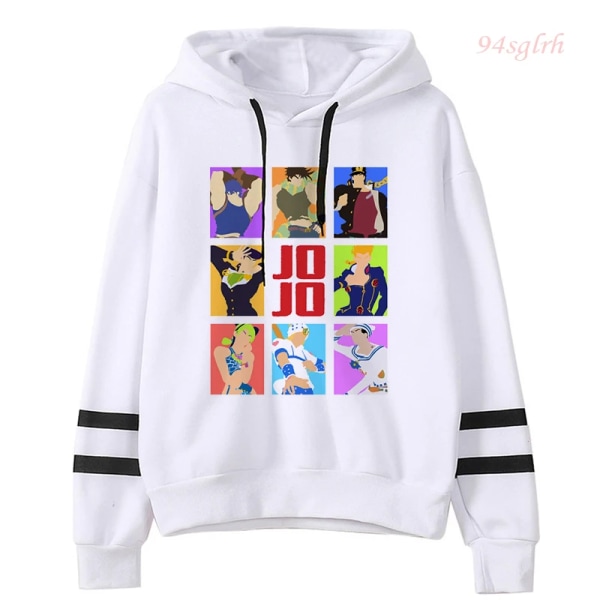 JOJO Bizarre Adventure Japansk Anime Hoodie Unisex Jojo Kawaii Manga Graphic Oversized Sweatshirt Harajuku Fashion Streetwear 103 XL