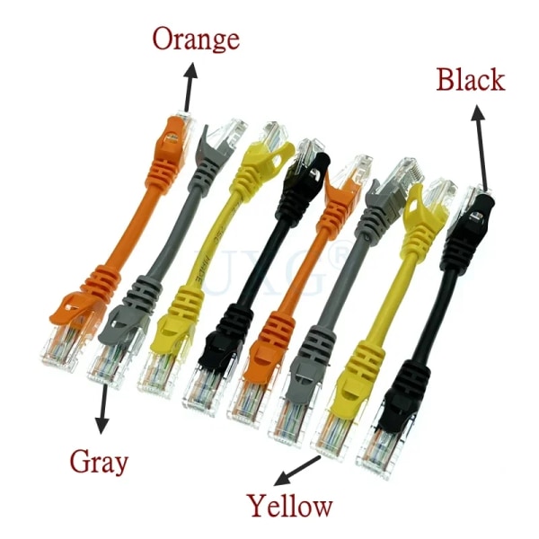 Câble Ethernet CATinspectés UTP mâle vers mâle, 10cm, 30cm, 50cm, pour réseau Gigabit, Rj45, pare torsadée, LAN GigE, court, 1m, 2m, 30m 10cm GRAY