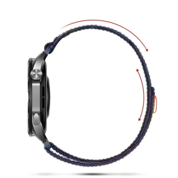 20/22MM Nylon för Samsung Watch 6/5/4 40mm 44mm 4/6 Classic 42mm 43mm 46mm 47mm Loop Strap Band för Galaxy Watch 5pro 45mm MilkyW