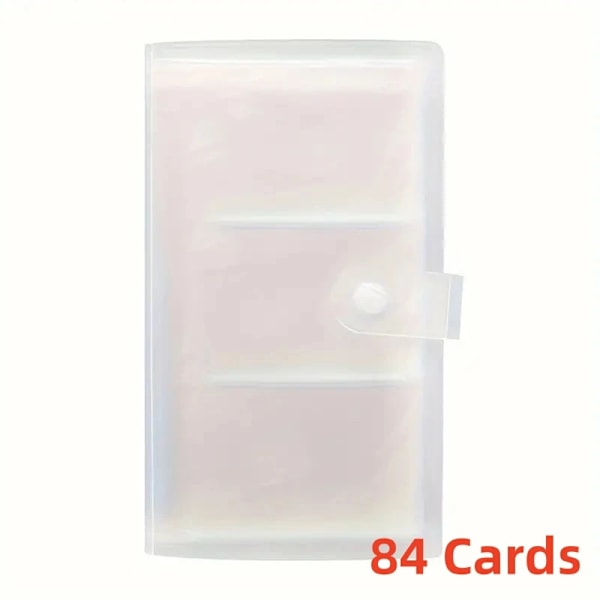 84/120/240 Slots Cards Holder Large Capacity Collection Album Binder Photocards Storage Book Portable Ticket Card Book Organizer 84 cards