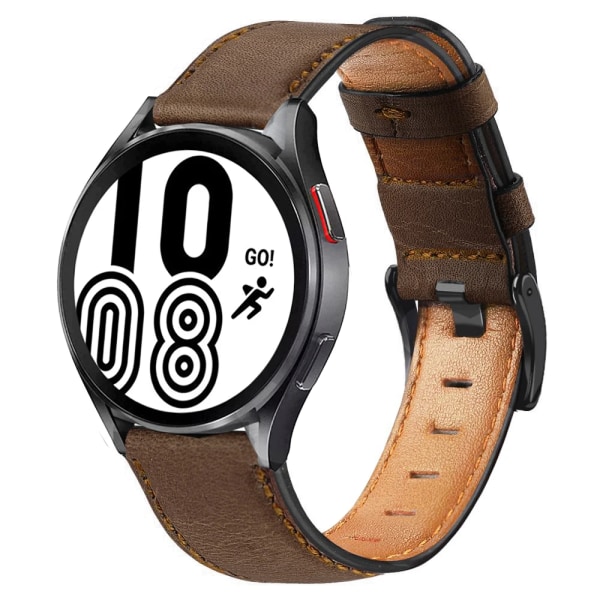 22 mm 20 mm rem för Samsung Galaxy watch 6/5/4/5 pro/Active 2 Retro Läderarmband Huawei Gt 3-2 Galaxy watch 6 classic band coffee 2 20mm watch band