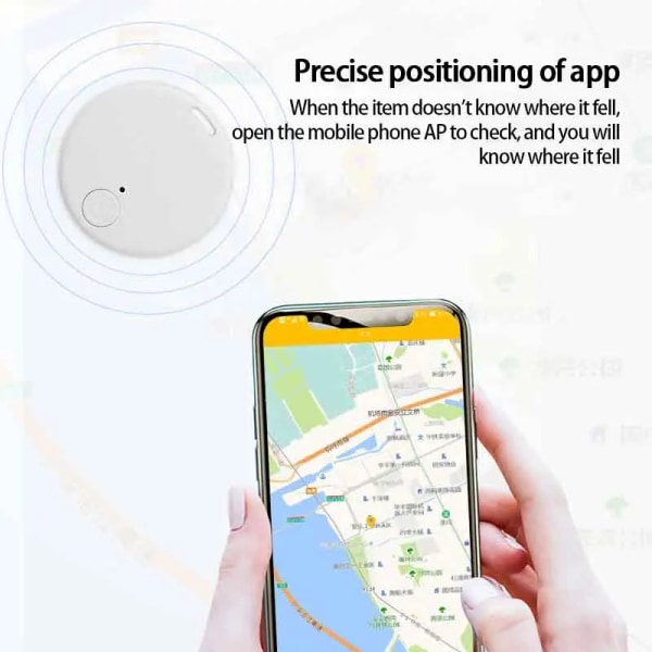1~10st Liwhealth Mini GPS Anti Lost Tracker Air Tag För Bilnyckel Barn Barn Finder Tag För Apple Android Telefon GPS Black 10pcs