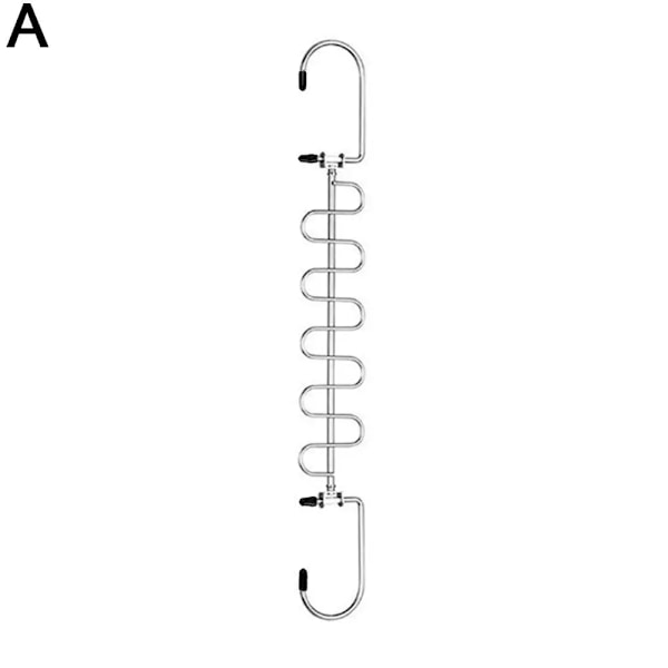 Multifunktionel Tøjstativ 360 Graders Drejelig Krog Kan Rumme 12 Tøjstativer Bukser Slips Opbevaring Hylde Pladsbesparende A