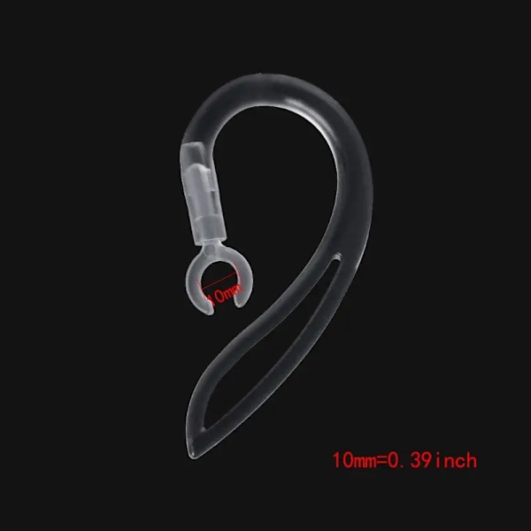 1Pair 5Mm 6Mm 7Mm 8Mm 10Mm Bluetooth Öroner Transparent Silicone Earhook Clip Headset Ear Hoo K Ersättningshörlurar 8mmx2pcs