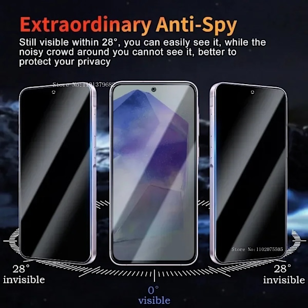 3Pcs Sekretess Skärmskydd Samsung Galaxy A35 A55 5G A25 A15 A13 A14 Anti-Spyhärdad Glatt För Samsung A42 A50 A52 A80 A90name Samsung A35 Anti Peeping