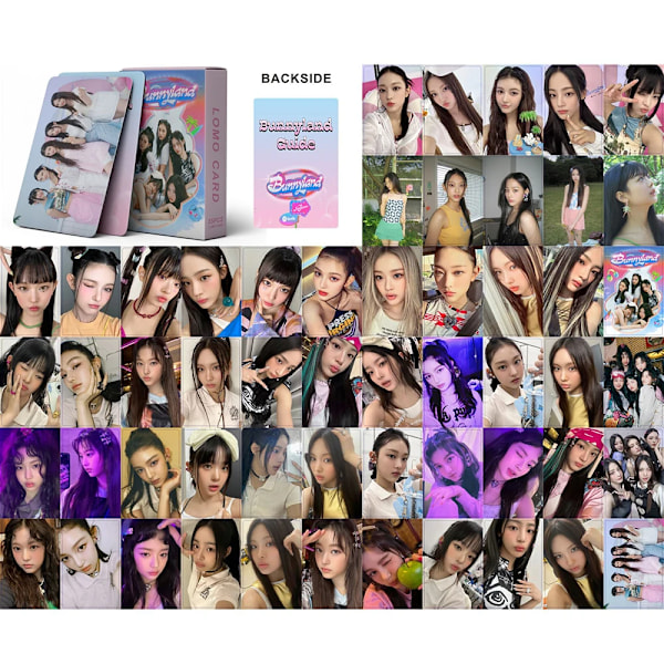 55PCS/sæt KPOP ting NewJeans Get Up Ny Album Girl Group Fotocards Foto Kort Høj Kvalitet HD Postkort Fans Samling Gave N-12