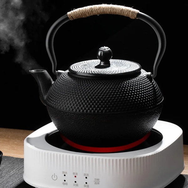 Théière en fonte avec infuseur en acier inoxidable, théière japonaise, bouilloire à thé Oolong, Kung Fu, thé Puer 900ML