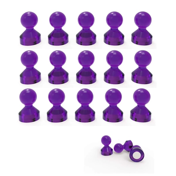 10 stk. Magnet Pushpin Kontor Pushpin Stærk Neodymium Magnet Kegle Magnet Super Magnet Køleskabs Mærkat Magnetisk Pushpin D  Purple 10PCS