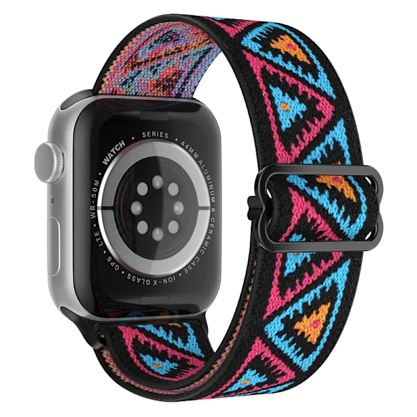 Strækbar Nylonrem til Apple Watch Ultra Band 40mm 41mm 42mm 44mm 45mm 49mm Elastiske Armbånd iWatch Serie 9 8 SE 7 6 5 4 3 2 Red Blue Black 38mm 40mm 41mm