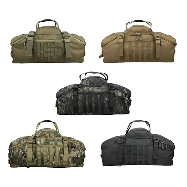 LQARMY 60L 80L Camping Rygsække Mænd Taktisk Rygsæk Molle Vandring Rejse Klatring Rygsæk Sports Fitness Taske L Black Multicam