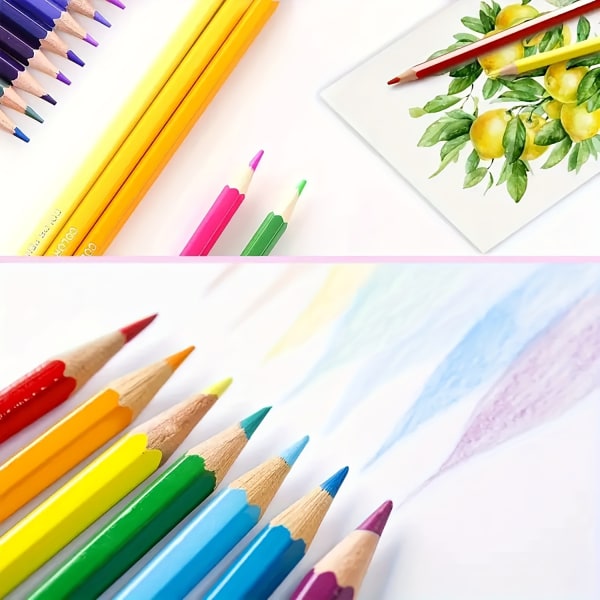 Aipende 72-färgs färgpennor för vuxna målarböcker, mjuk kärna, konstnär skiss ritning pennor Konsthantverksmaterial, färgpennor Set Present