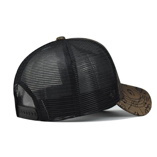 Sommar 2021 Snabbtorkande Basebollkepsar Män Kvinnor Rutiga Bokstäver Casual Mesh Solskydd Andningsbar Justerbar Gorras Snapback Black A 56-58cm