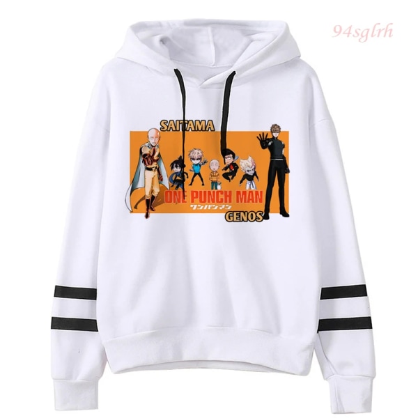 2021 One Punch Man Saitama Sensei Huvtröjor Japanska Anime Sweatshirts Herr Harajuku Manga Grafisk Hoodie Unisex Hip Hop Streetwear 30250 XL